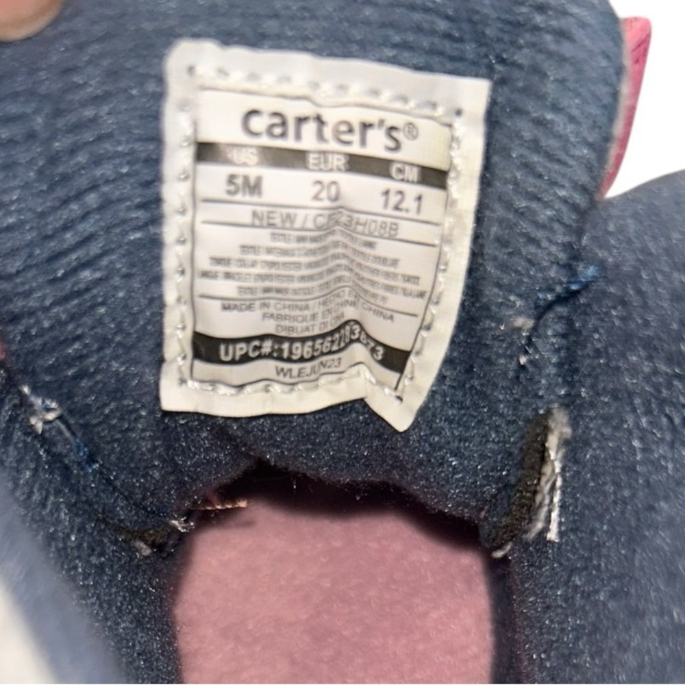 CARTER’S Toddler Pink and Grey Duck Boots – Size 5 | NWOT (New Without Tags) - Picture 5 of 8